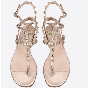 Valentino Rockstud Thong Sandals